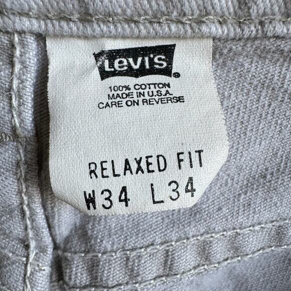 Vintage LEVI'S 540 Relaxed Fit Light Grey Jeans - Picture 7 of 7